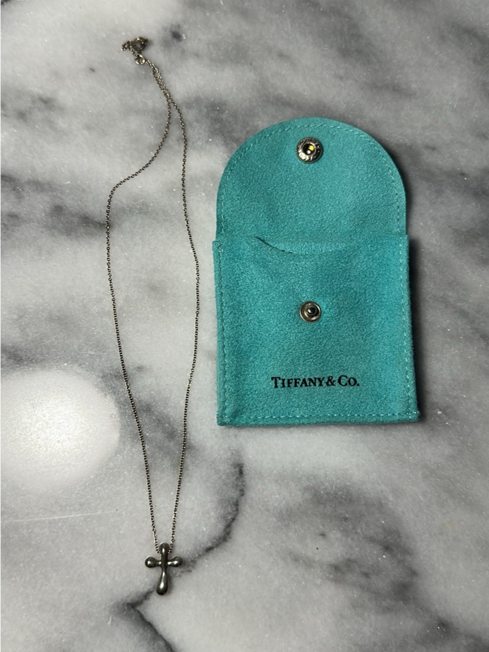Tiffany & Co. Elsa Peretti cross pendant necklace